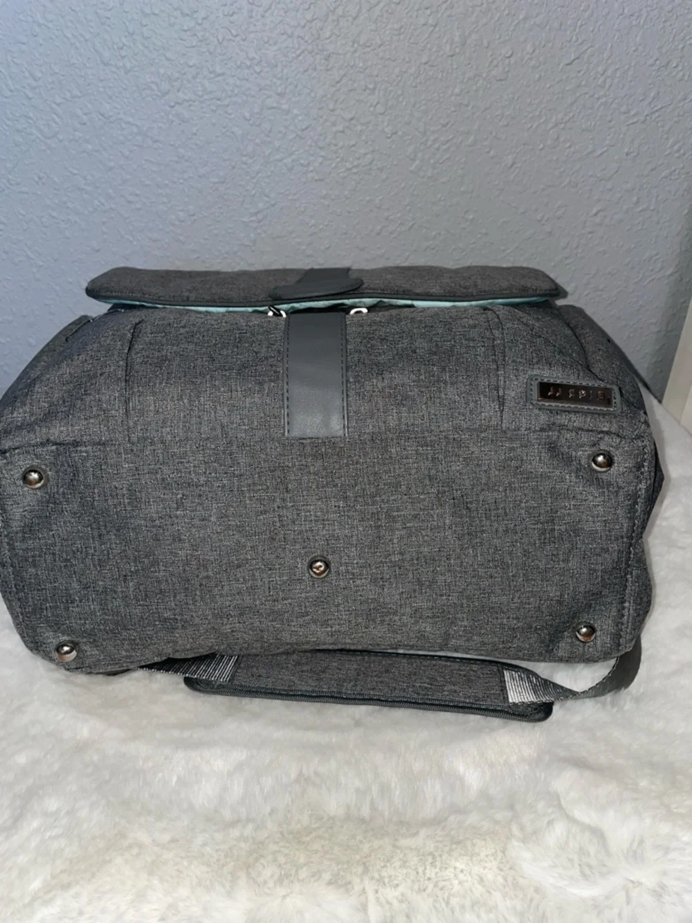 JJ Cole Backpack Diaper Bag Heather Gray